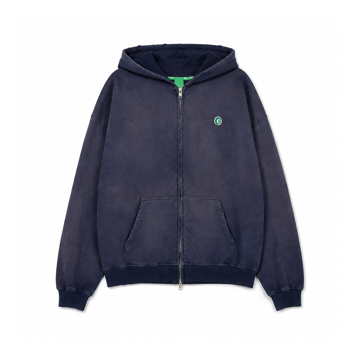 Pri Loved Zip Hoodie 'Washed Navy'